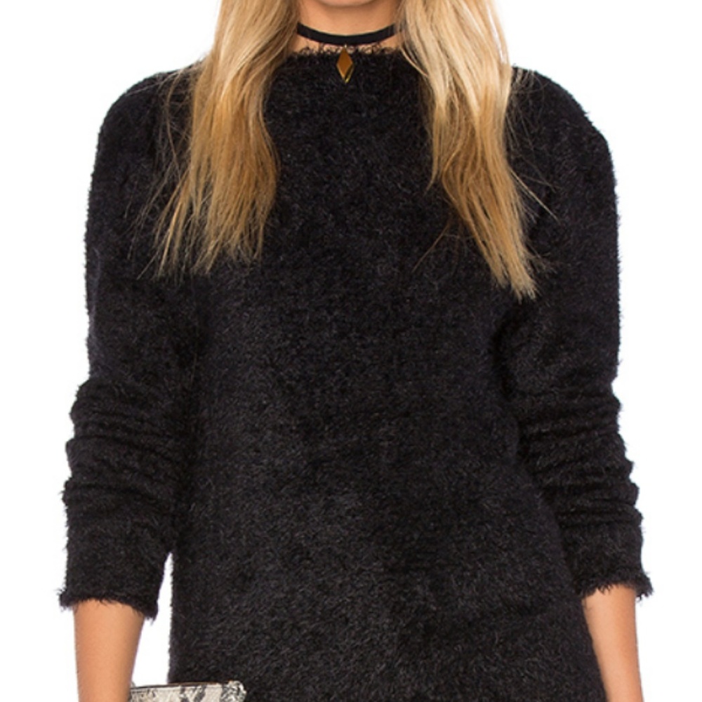 ANINE BING OPEN BACK FUZZY KNIT SWEATER SOLD OUT - Picture 6 of 6